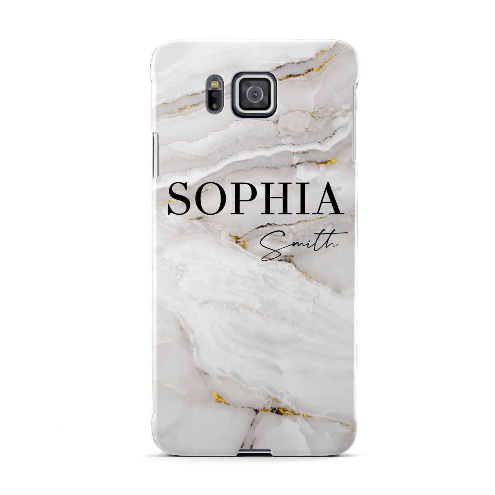 White And Gold Marble Samsung Galaxy Alpha Case