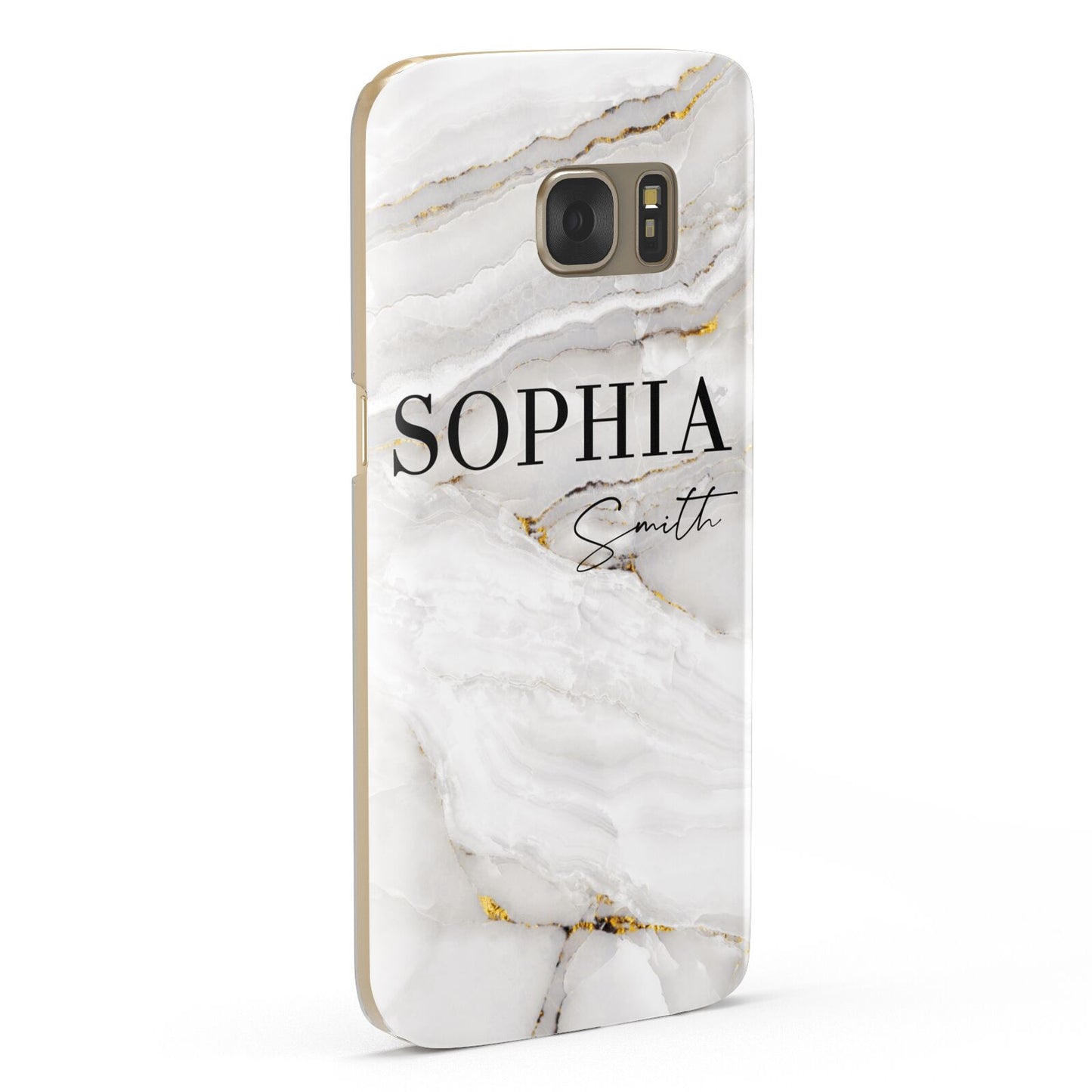 White And Gold Marble Samsung Galaxy Case Fourty Five Degrees