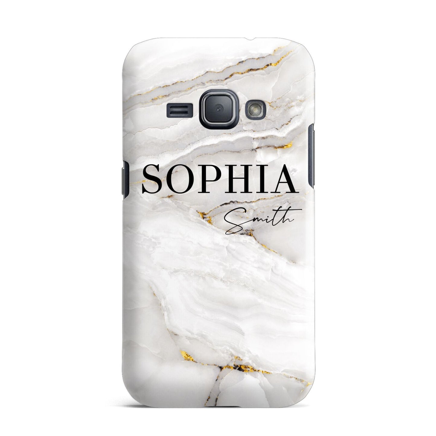 White And Gold Marble Samsung Galaxy J1 2016 Case