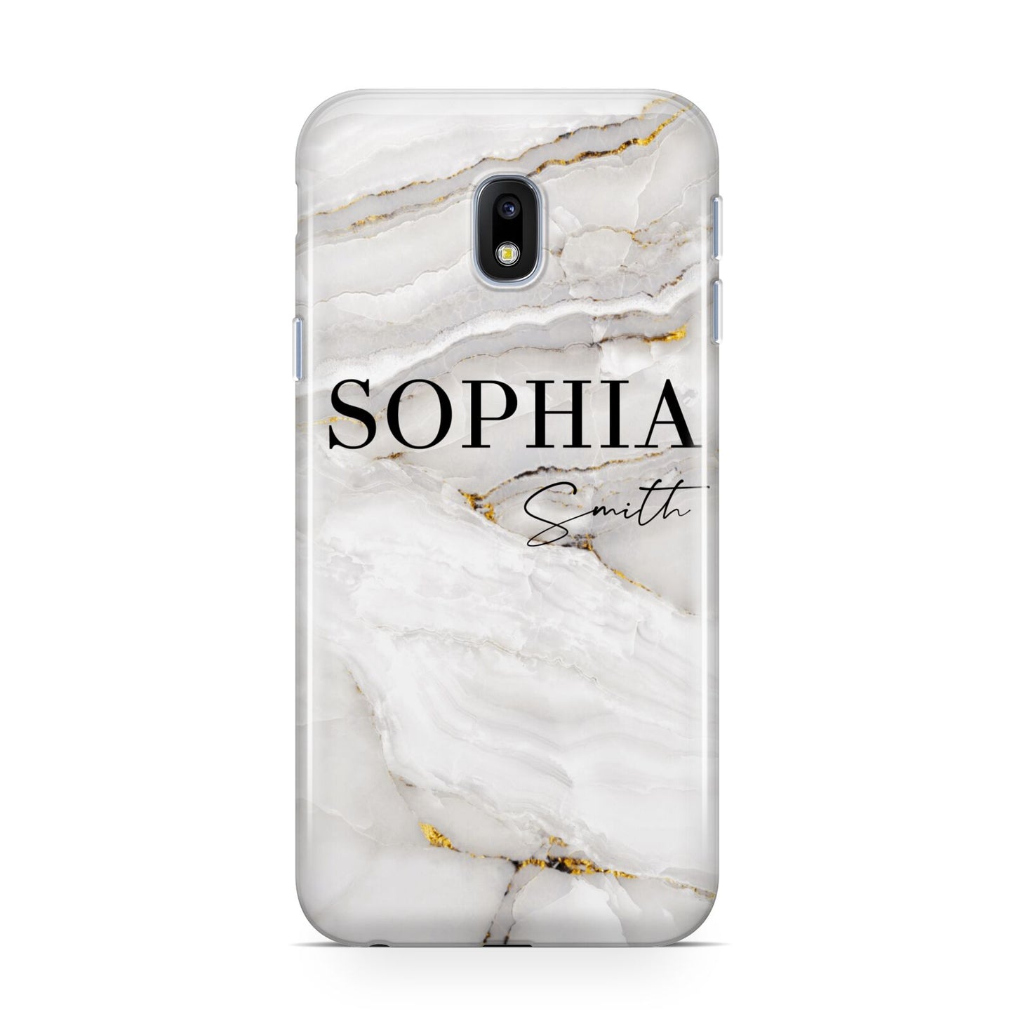 White And Gold Marble Samsung Galaxy J3 2017 Case