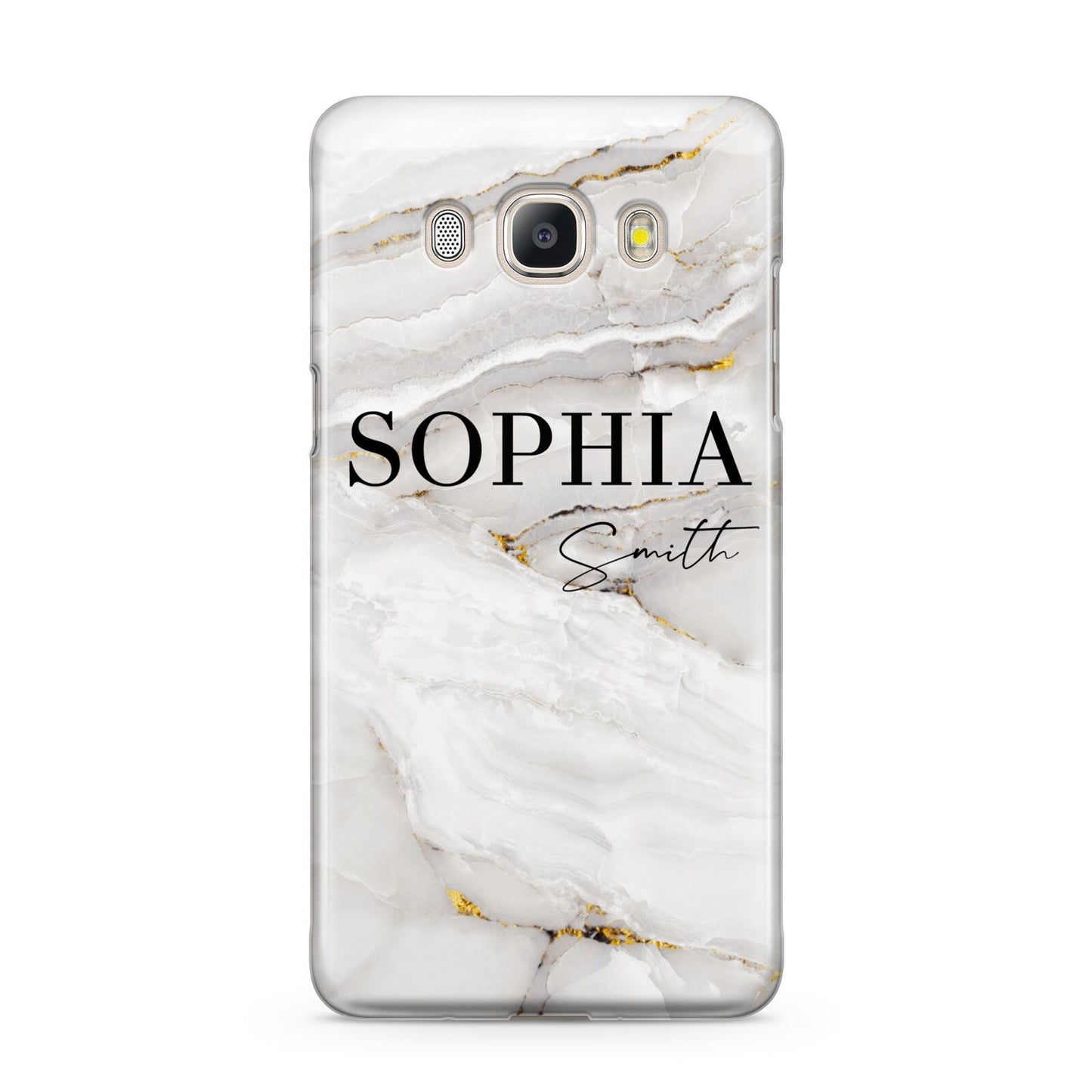 White And Gold Marble Samsung Galaxy J5 2016 Case