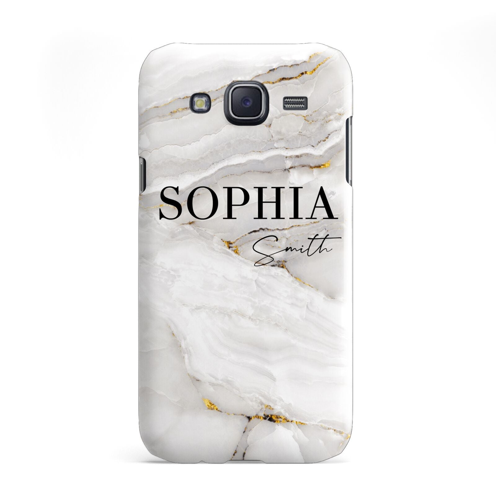 White And Gold Marble Samsung Galaxy J5 Case