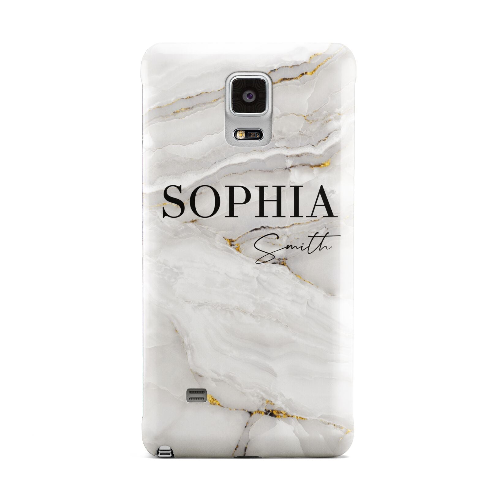 White And Gold Marble Samsung Galaxy Note 4 Case