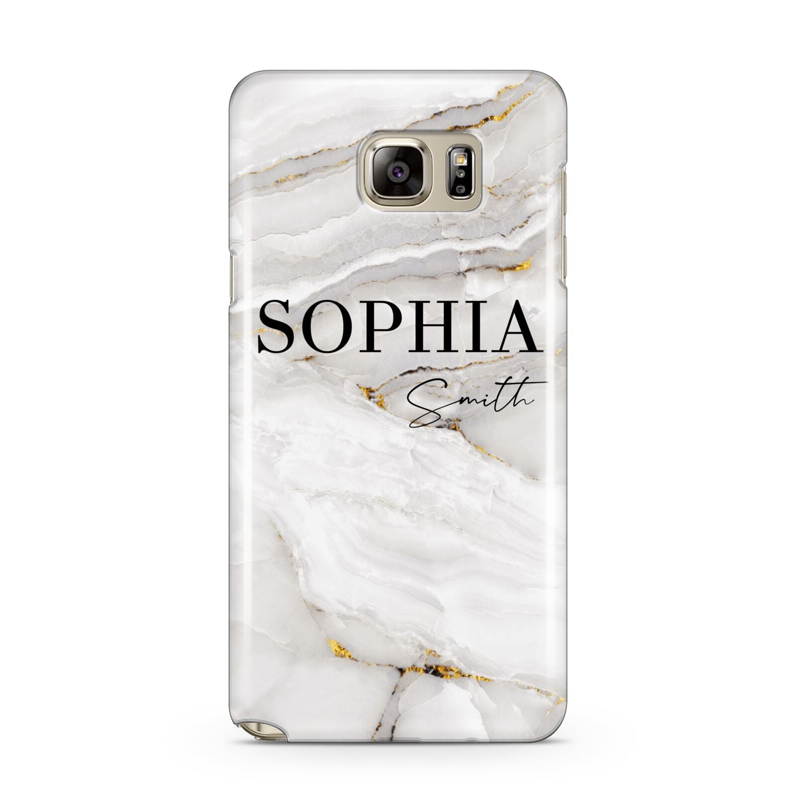 White And Gold Marble Samsung Galaxy Note 5 Case