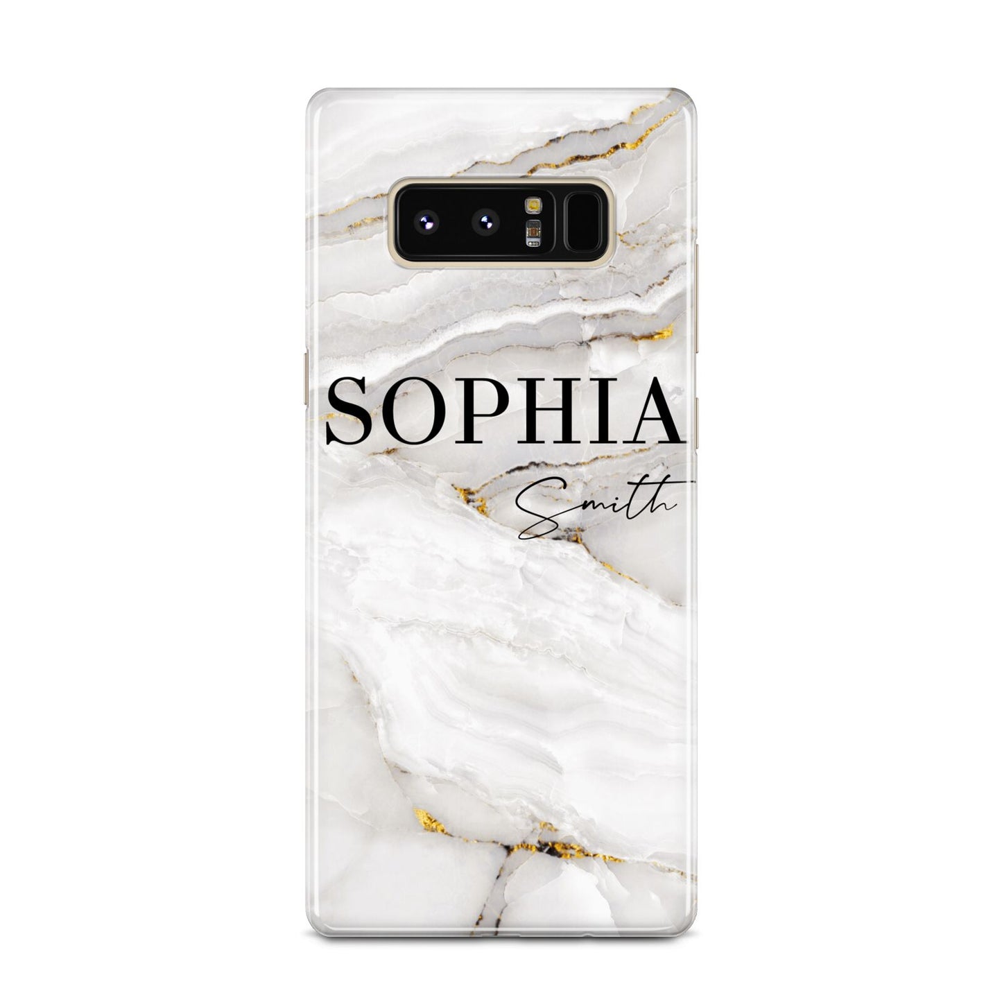 White And Gold Marble Samsung Galaxy Note 8 Case