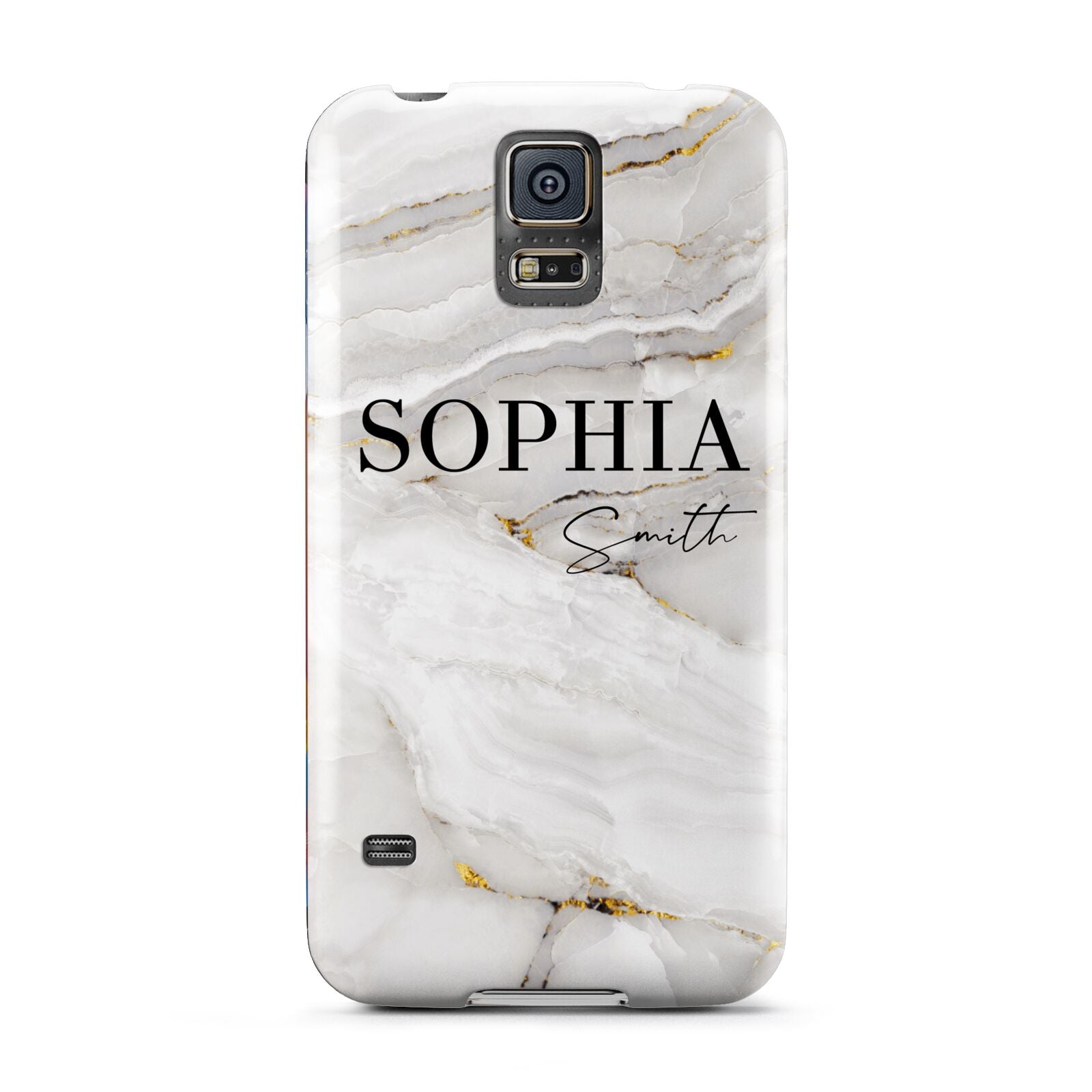 White And Gold Marble Samsung Galaxy S5 Case