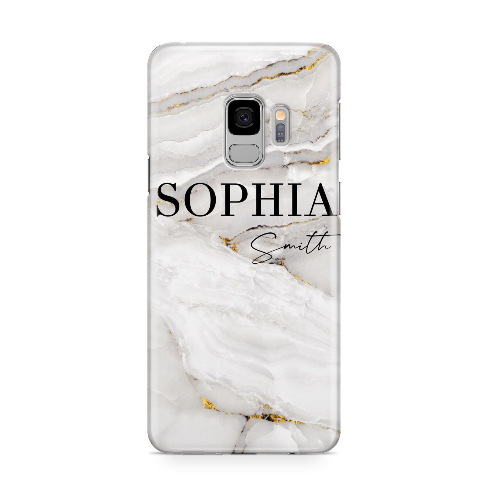 White And Gold Marble Samsung Galaxy S9 Case