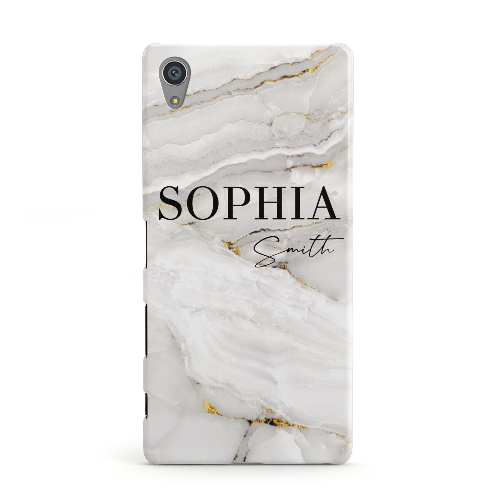 White And Gold Marble Sony Xperia Case