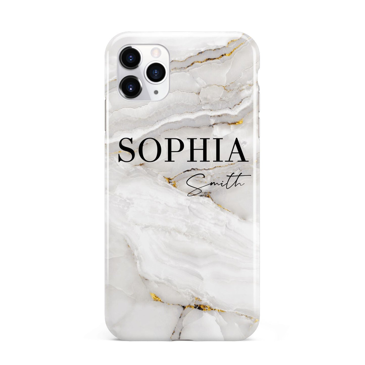 White And Gold Marble iPhone 11 Pro Max 3D Tough Case