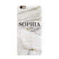 White And Gold Marble iPhone 6 Plus 3D Snap Case on Gold Phone