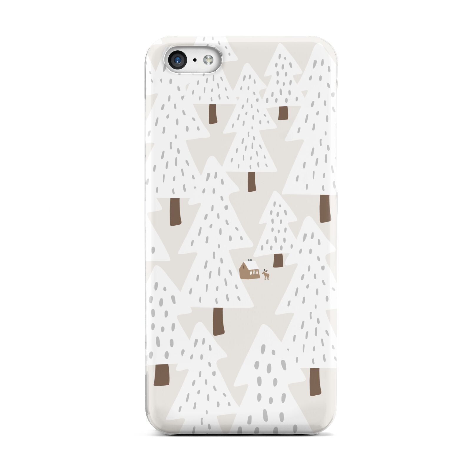 White Christmas Forest Apple iPhone 5c Case