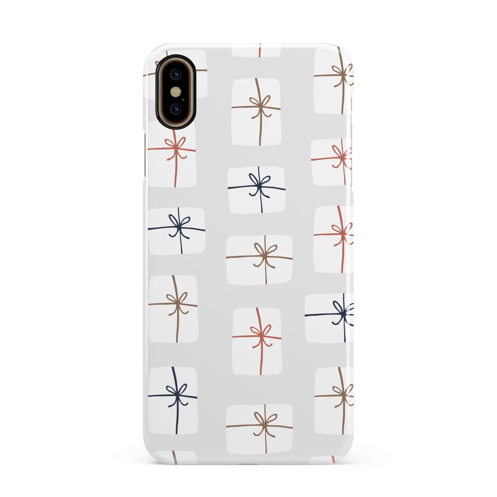 White Christmas Forest Apple iPhone Xs Max 3D Snap Case