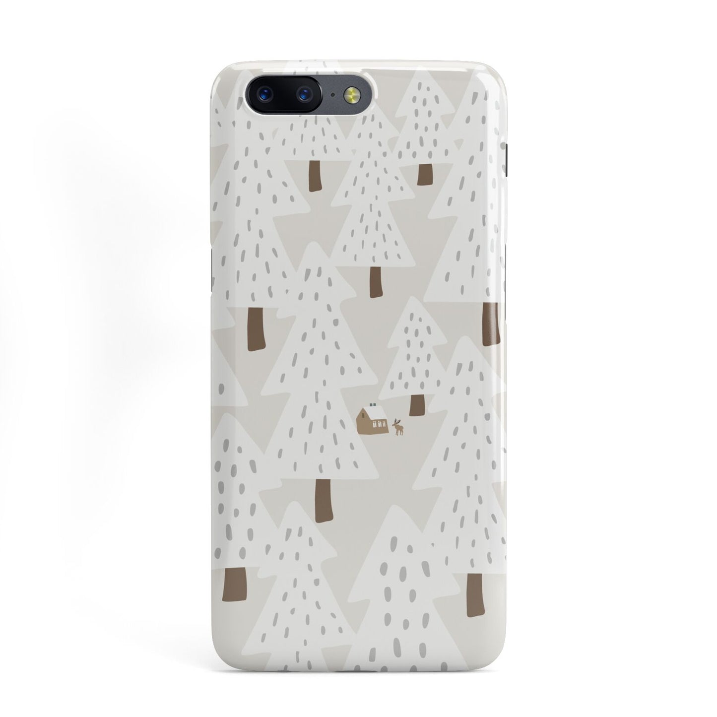 White Christmas Forest OnePlus Case