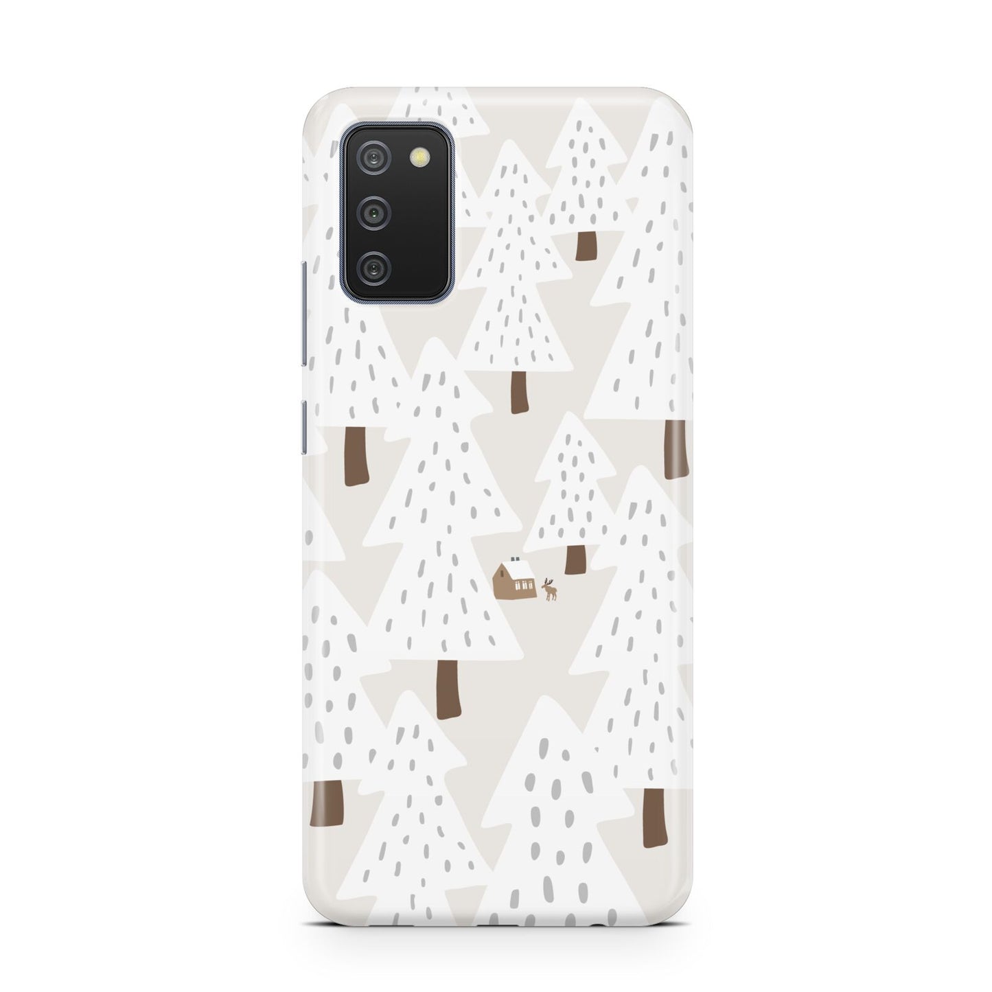 White Christmas Forest Samsung A02s Case