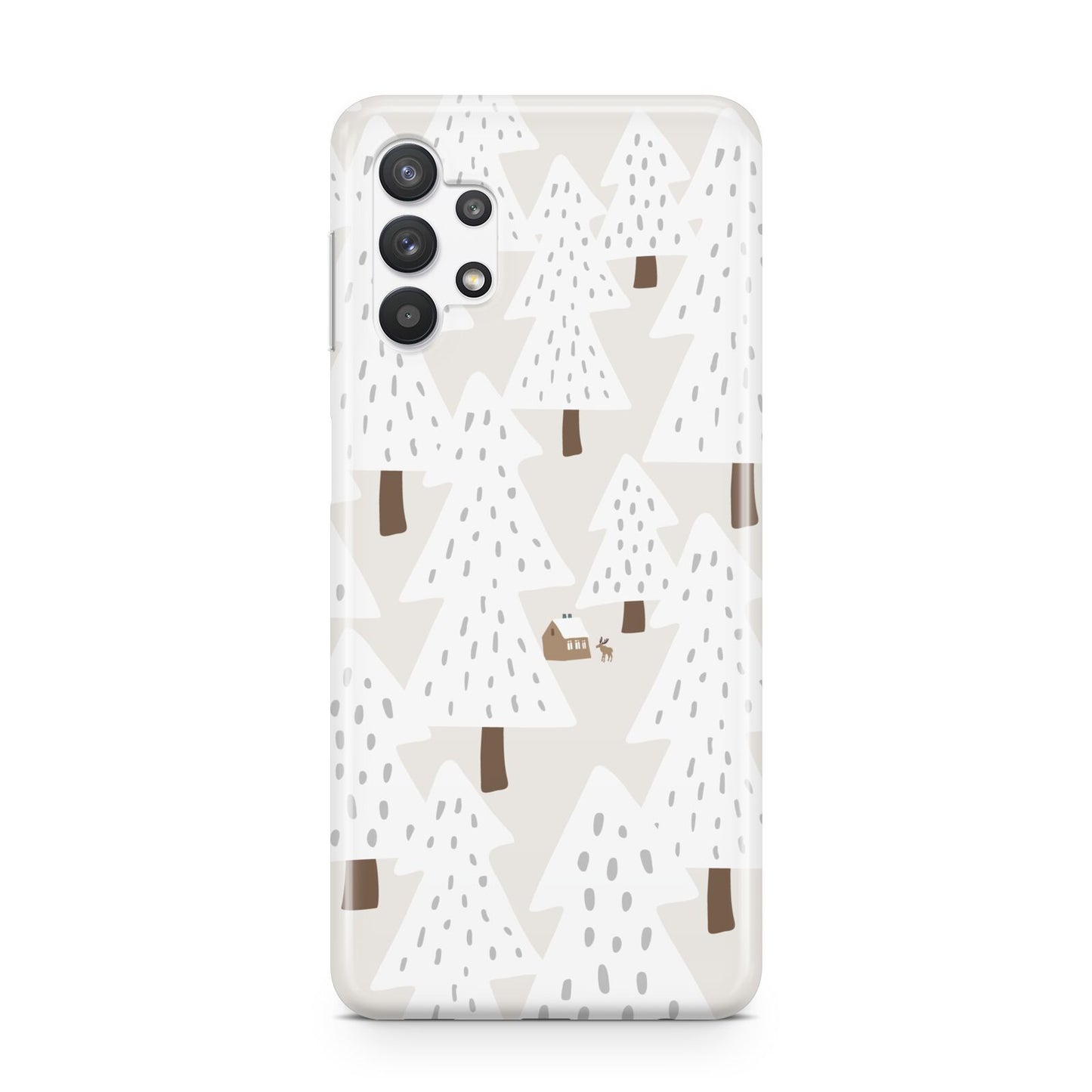 White Christmas Forest Samsung A32 5G Case