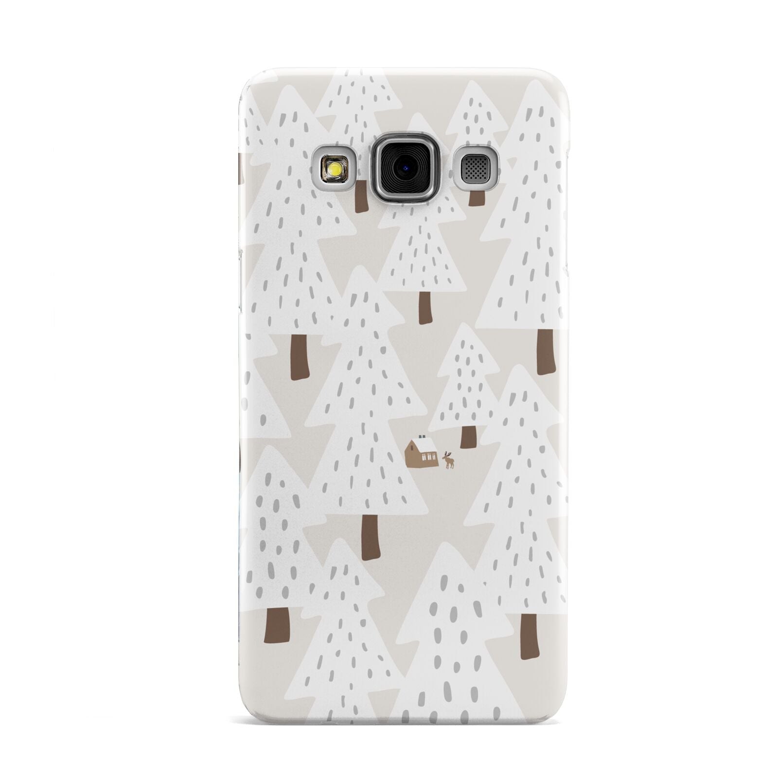 White Christmas Forest Samsung Galaxy A3 Case