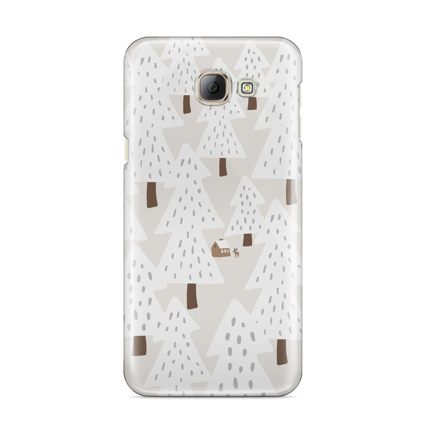 White Christmas Forest Samsung Galaxy A8 2016 Case