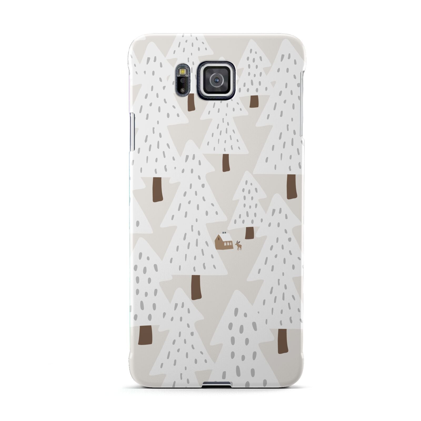 White Christmas Forest Samsung Galaxy Alpha Case