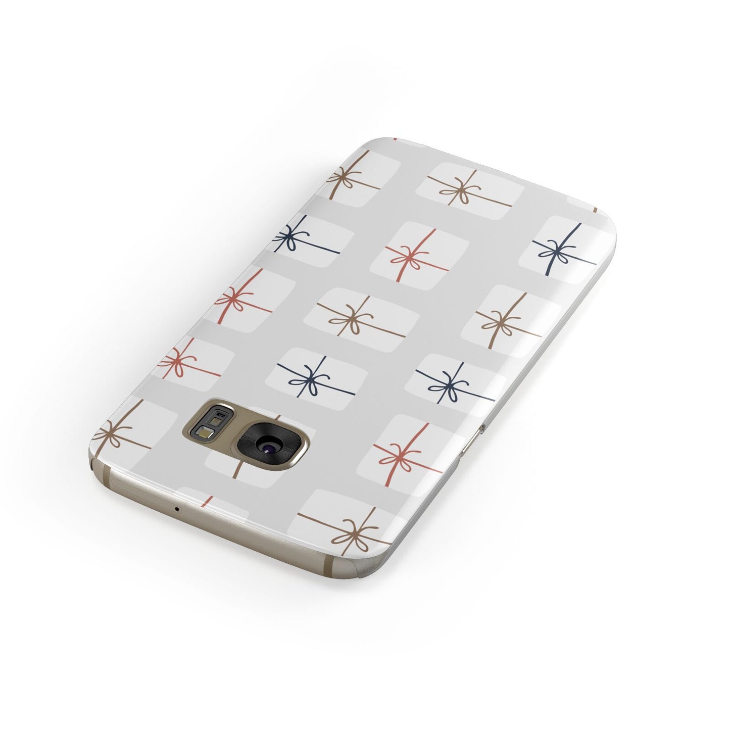 White Christmas Forest Samsung Galaxy Case Front Close Up