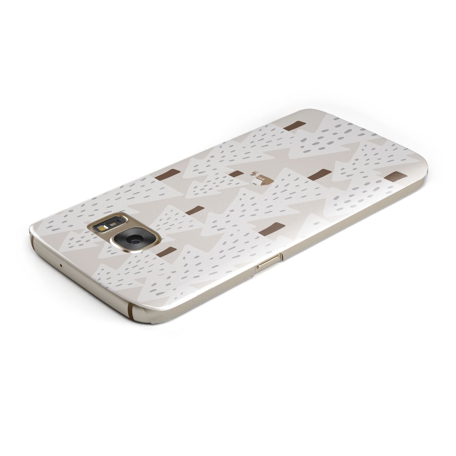 White Christmas Forest Samsung Galaxy Case Top Cutout