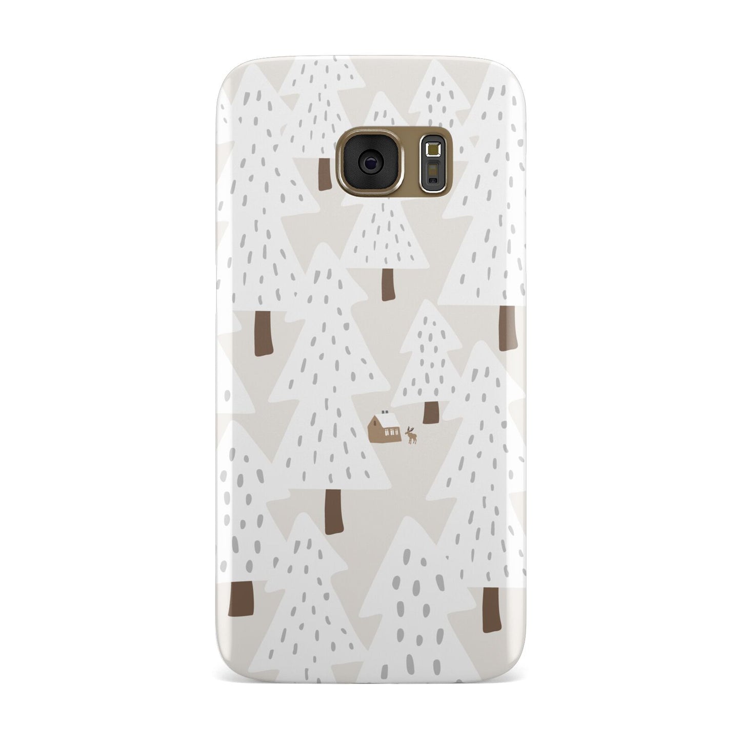 White Christmas Forest Samsung Galaxy Case