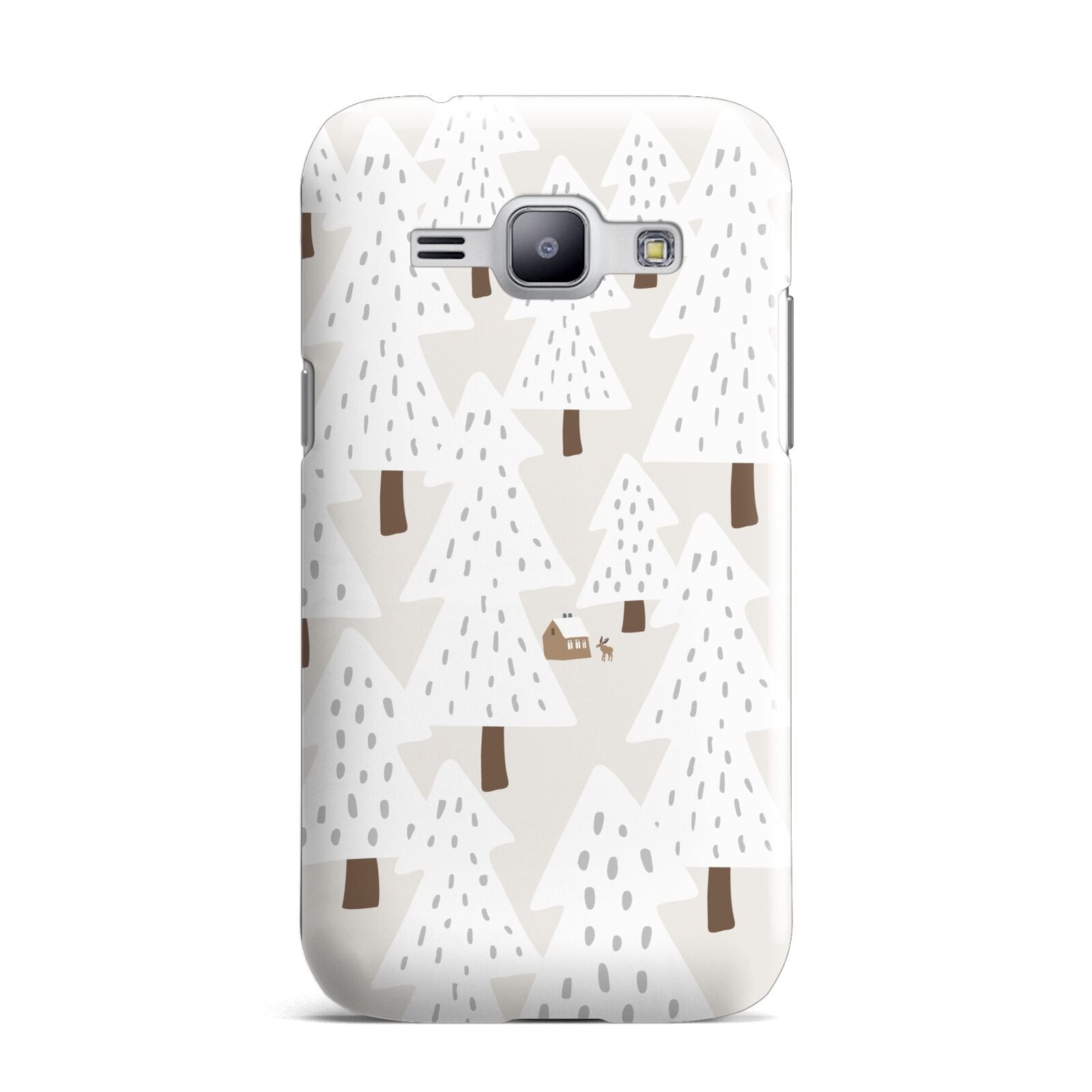 White Christmas Forest Samsung Galaxy J1 2015 Case