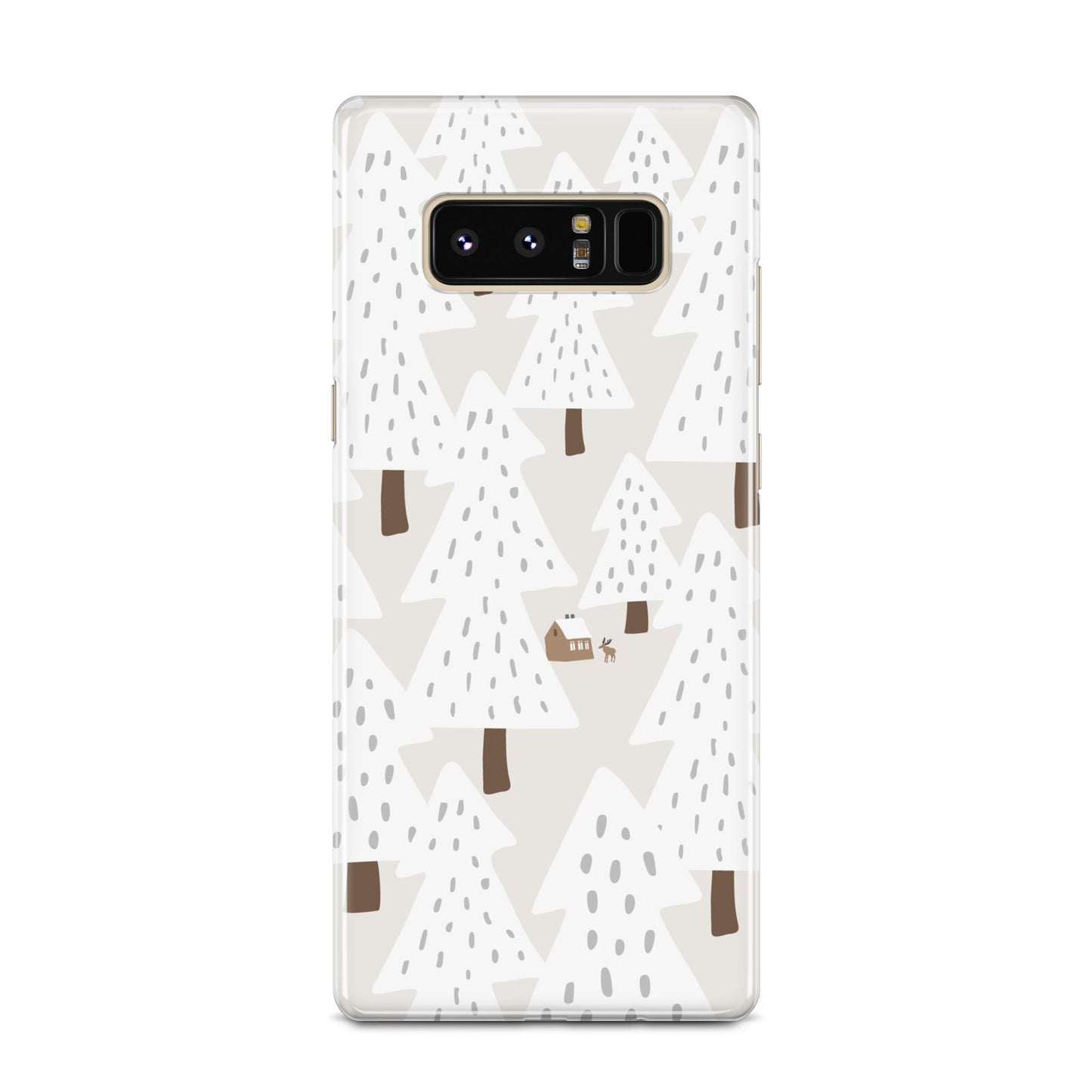 White Christmas Forest Samsung Galaxy Note 8 Case