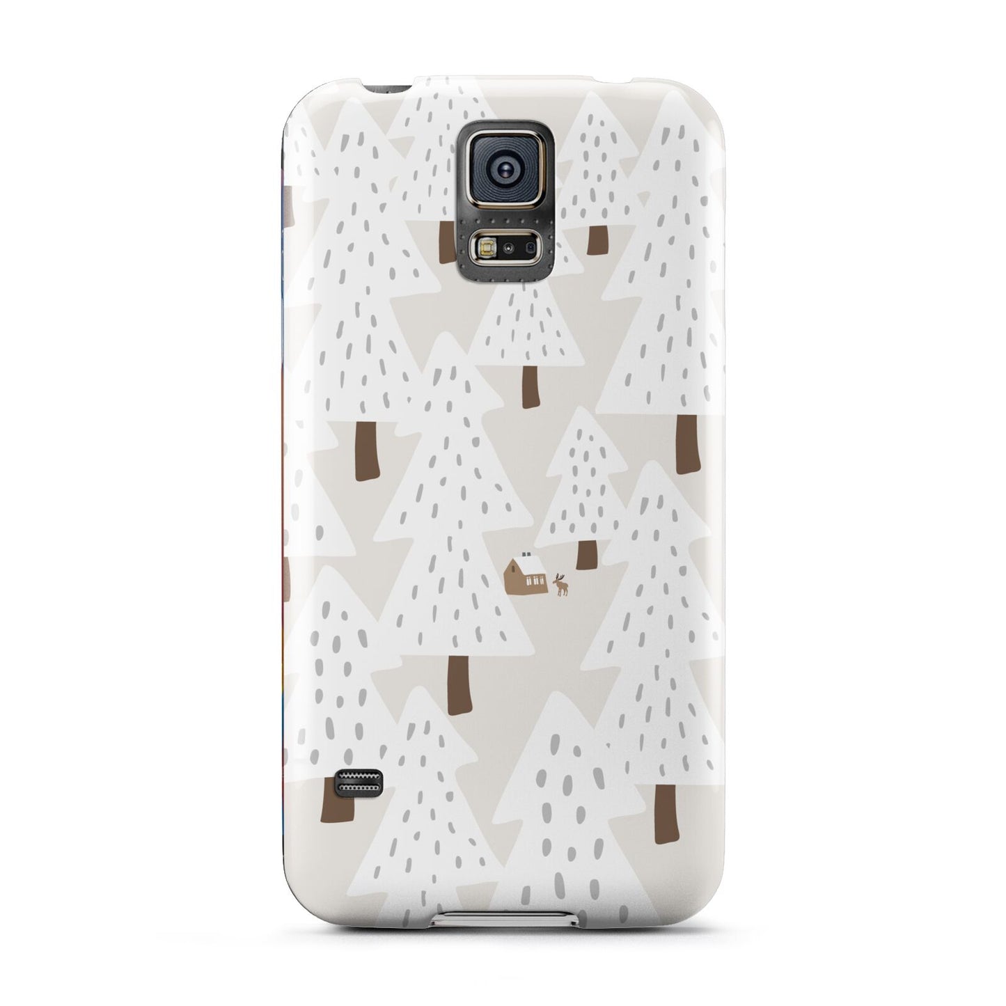 White Christmas Forest Samsung Galaxy S5 Case