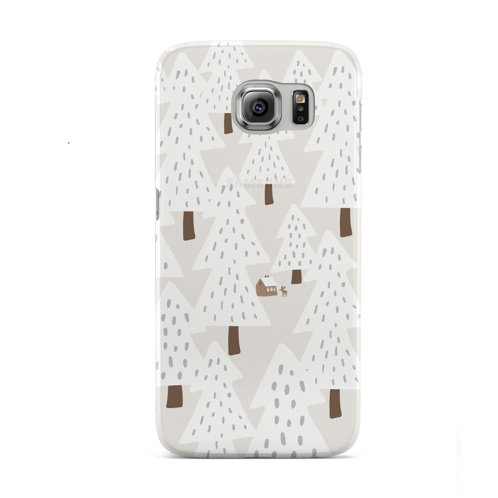 White Christmas Forest Samsung Galaxy S6 Case