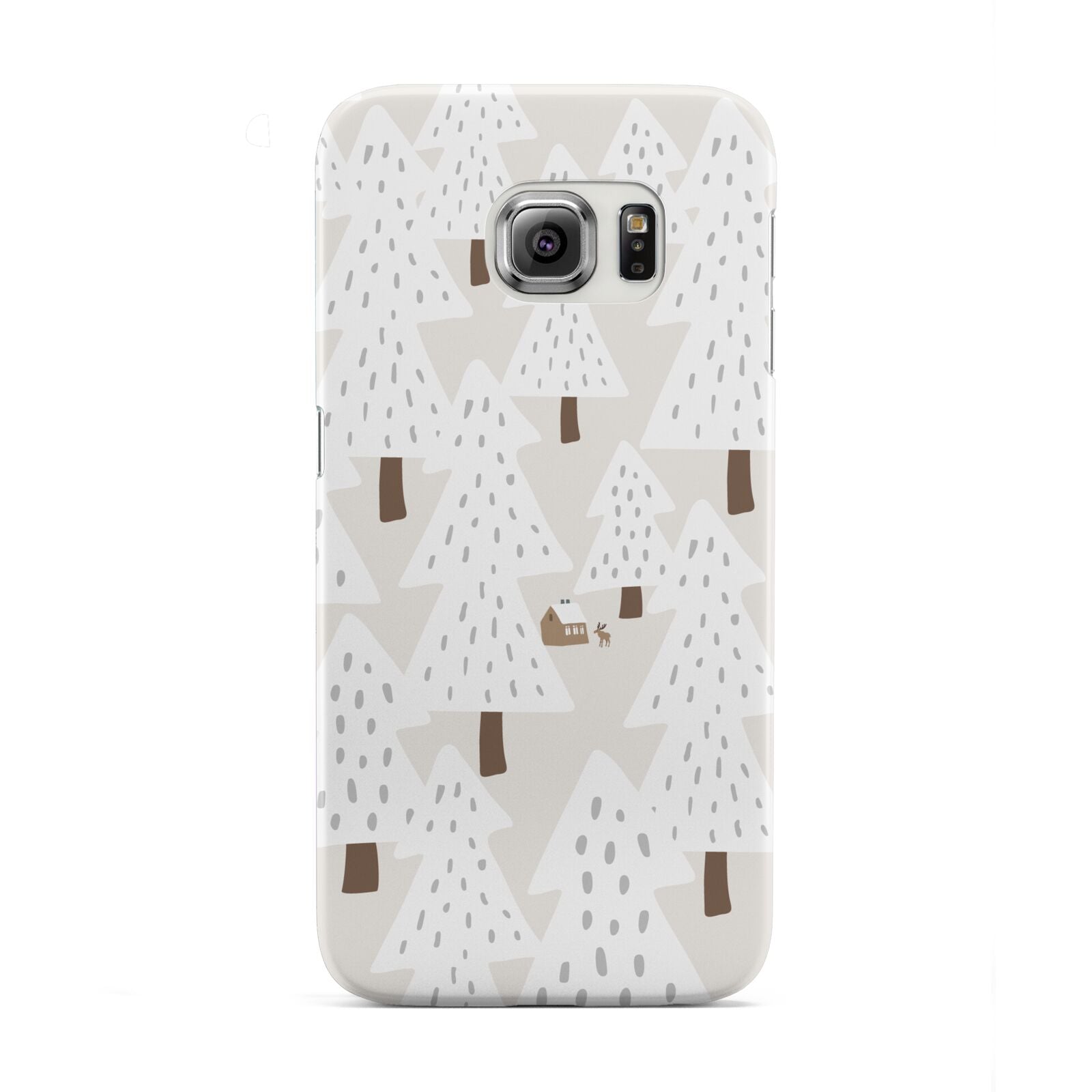 White Christmas Forest Samsung Galaxy S6 Edge Case