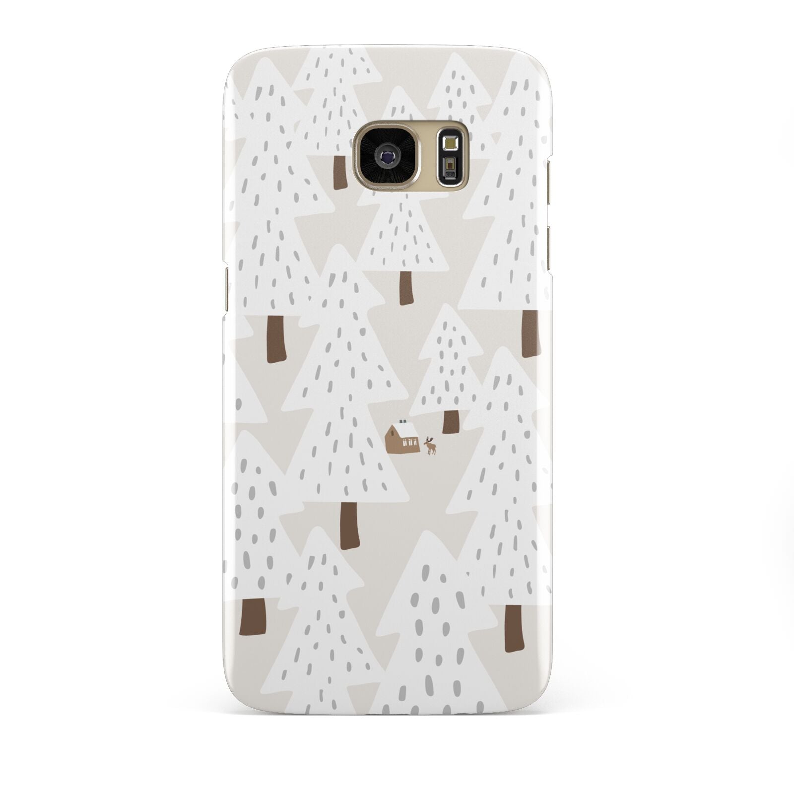 White Christmas Forest Samsung Galaxy S7 Edge Case