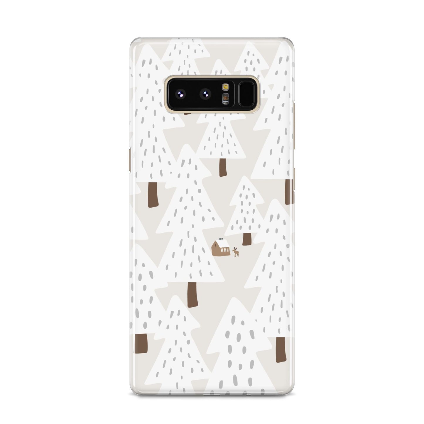 White Christmas Forest Samsung Galaxy S8 Case