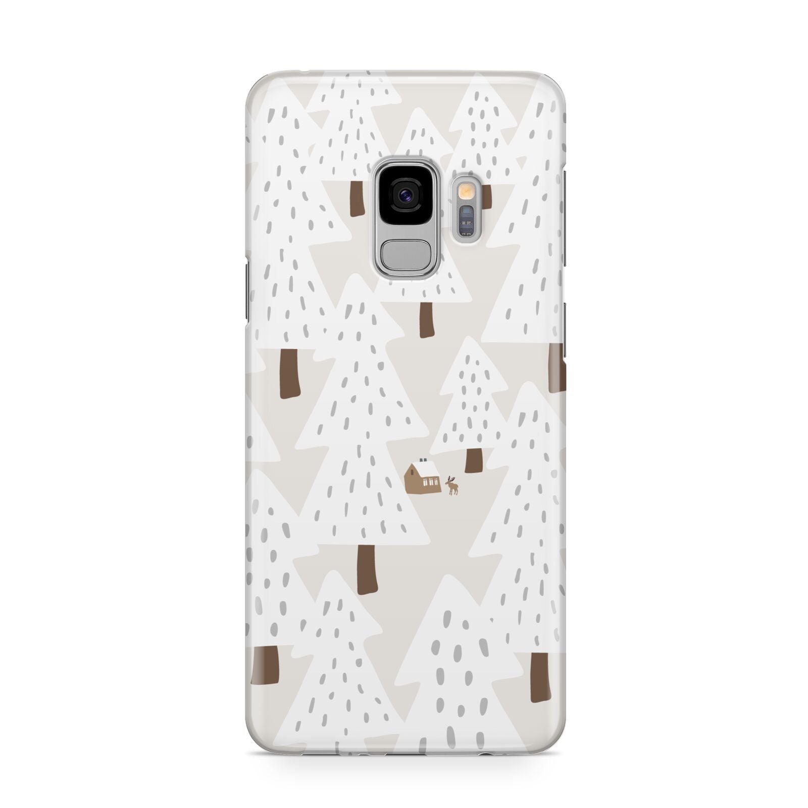 White Christmas Forest Samsung Galaxy S9 Case