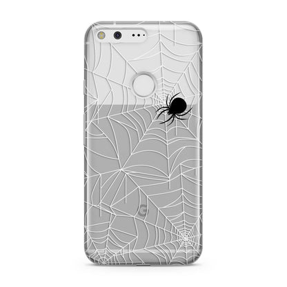 White Cobwebs with Transparent Background Google Pixel Case