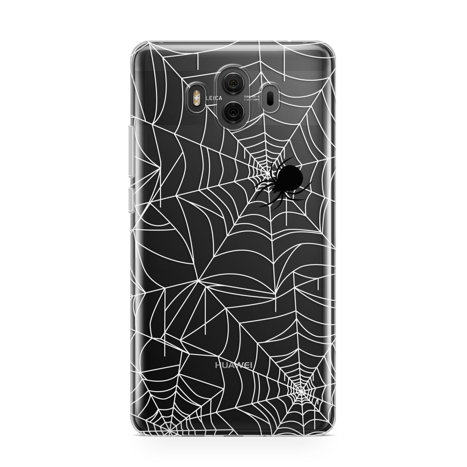 White Cobwebs with Transparent Background Huawei Mate 10 Protective Phone Case