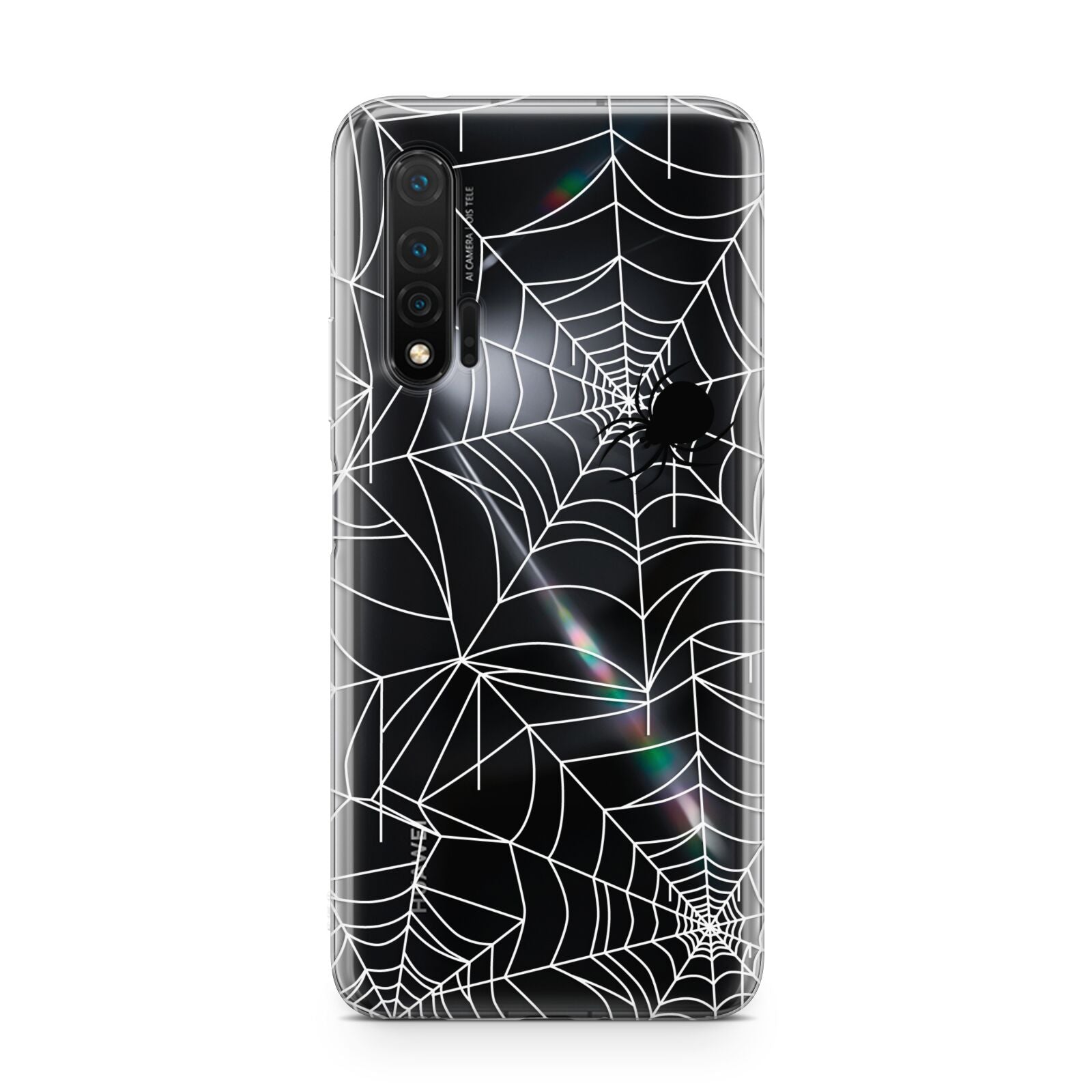 White Cobwebs with Transparent Background Huawei Nova 6 Phone Case