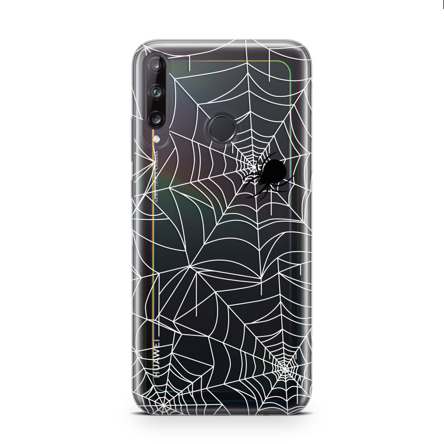 White Cobwebs with Transparent Background Huawei P40 Lite E Phone Case