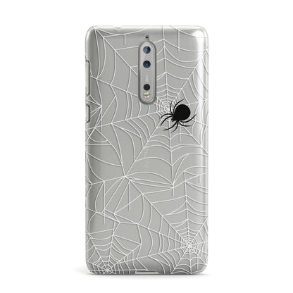 White Cobwebs with Transparent Background Nokia Case