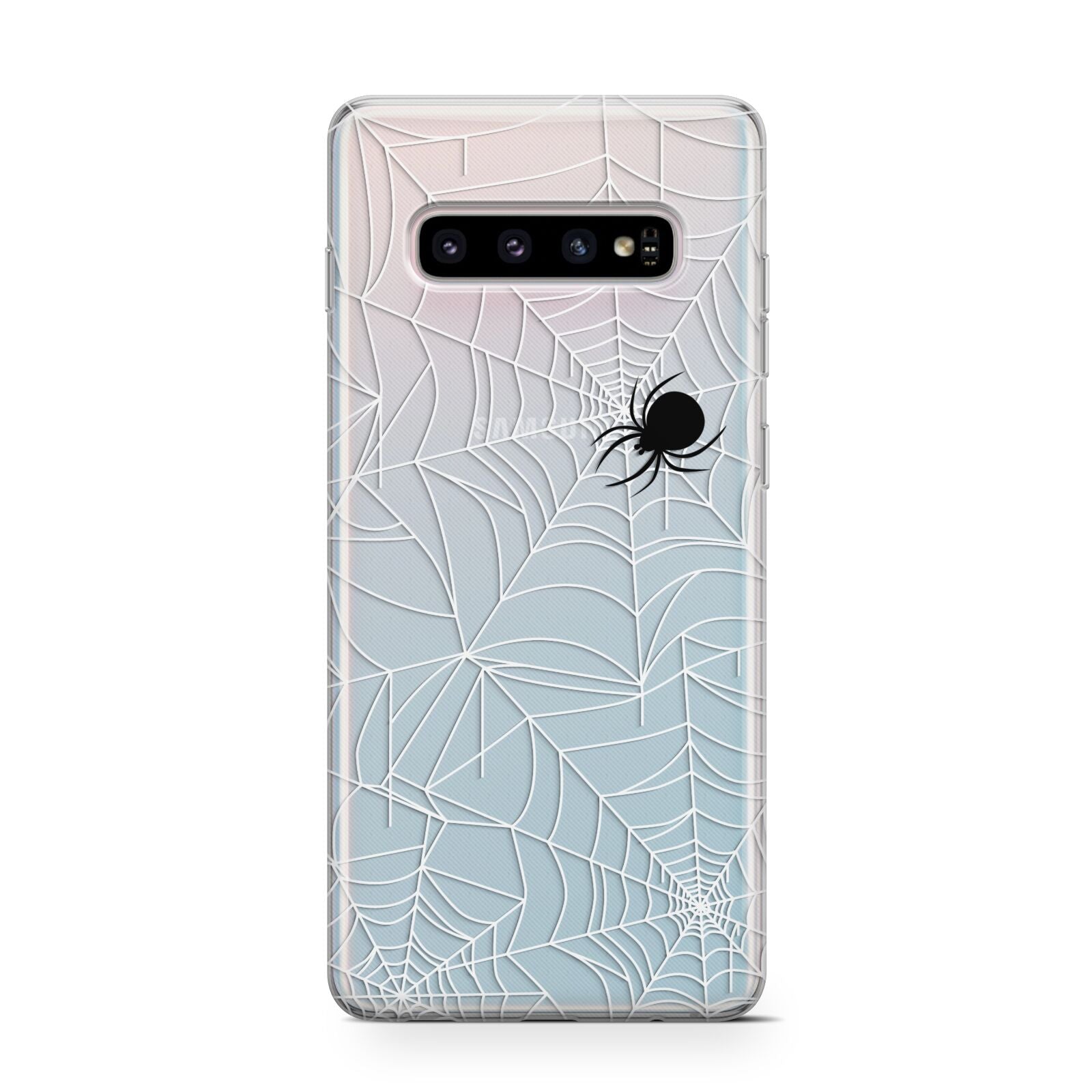 White Cobwebs with Transparent Background Protective Samsung Galaxy Case