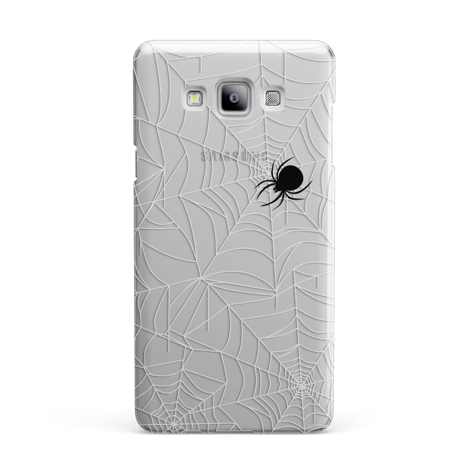 White Cobwebs with Transparent Background Samsung Galaxy A7 2015 Case