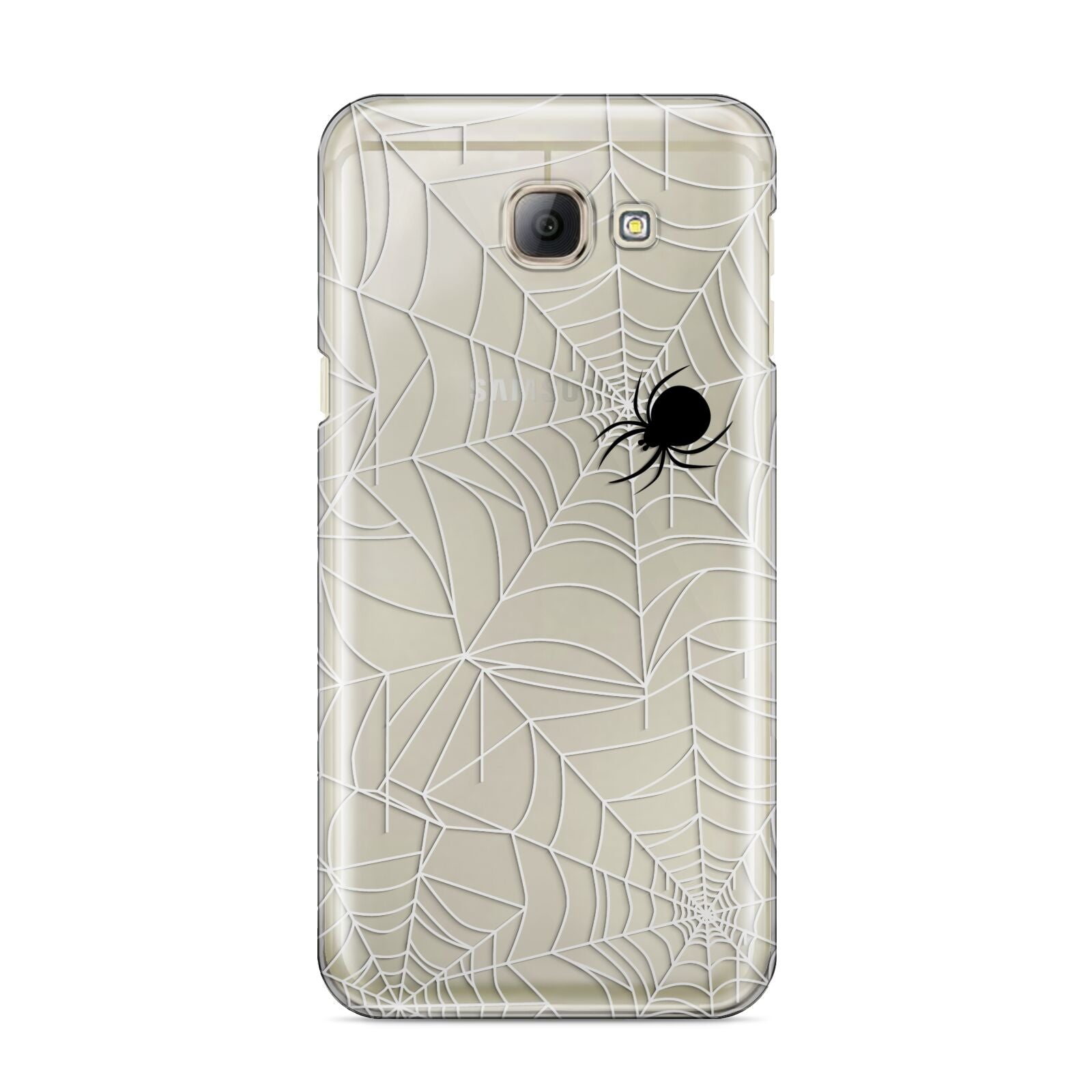 White Cobwebs with Transparent Background Samsung Galaxy A8 2016 Case