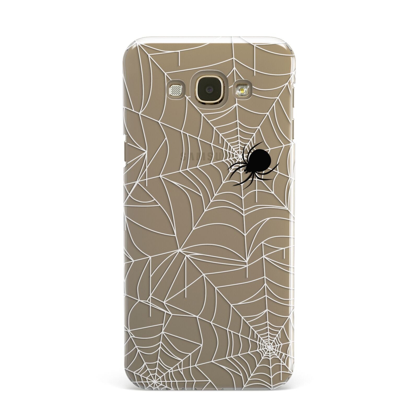 White Cobwebs with Transparent Background Samsung Galaxy A8 Case