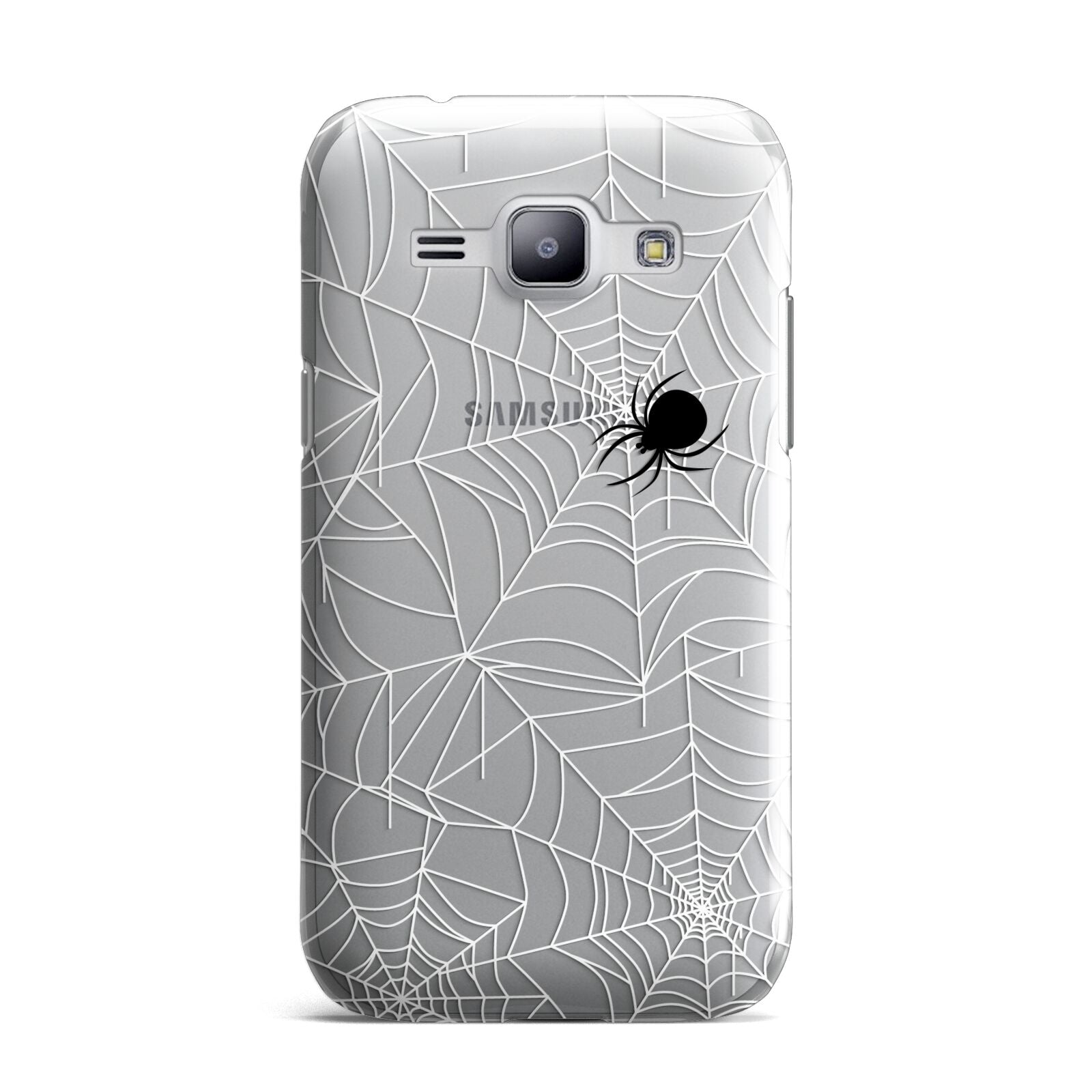 White Cobwebs with Transparent Background Samsung Galaxy J1 2015 Case