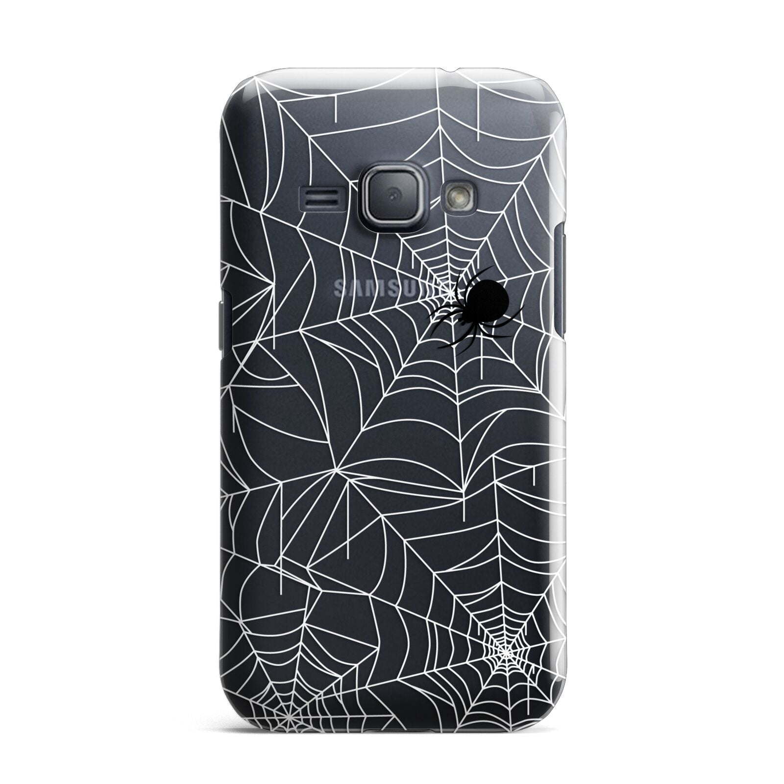 White Cobwebs with Transparent Background Samsung Galaxy J1 2016 Case