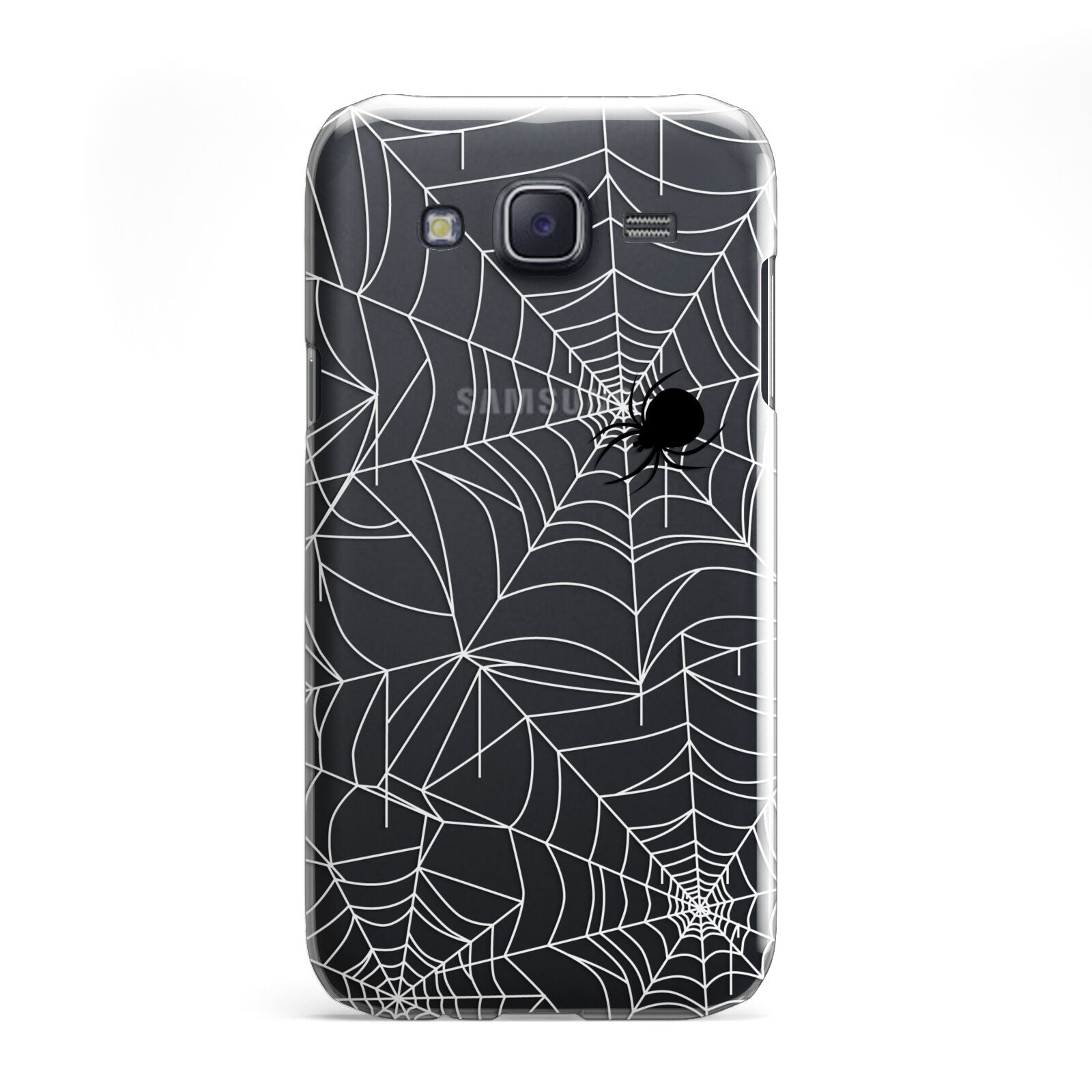 White Cobwebs with Transparent Background Samsung Galaxy J5 Case