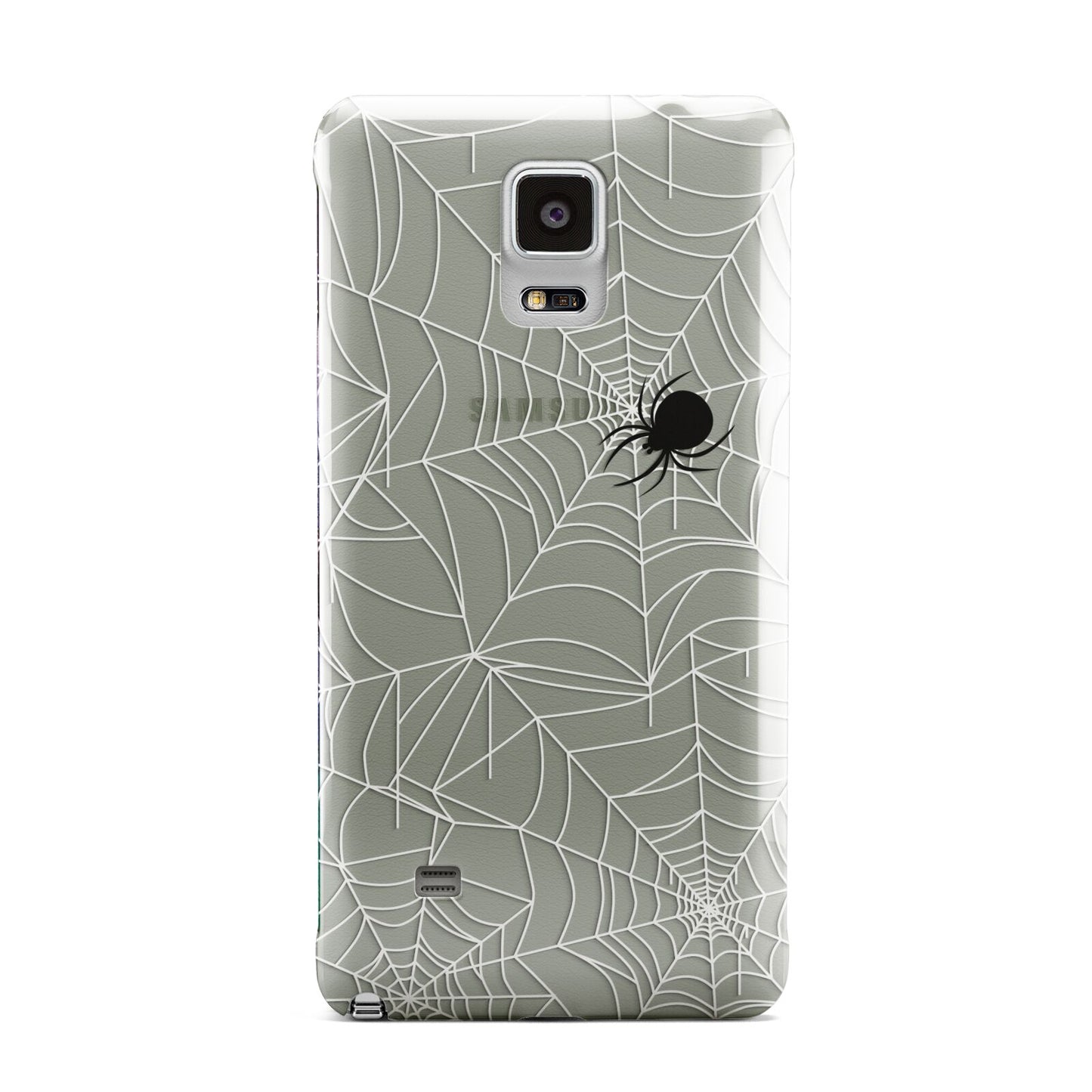 White Cobwebs with Transparent Background Samsung Galaxy Note 4 Case