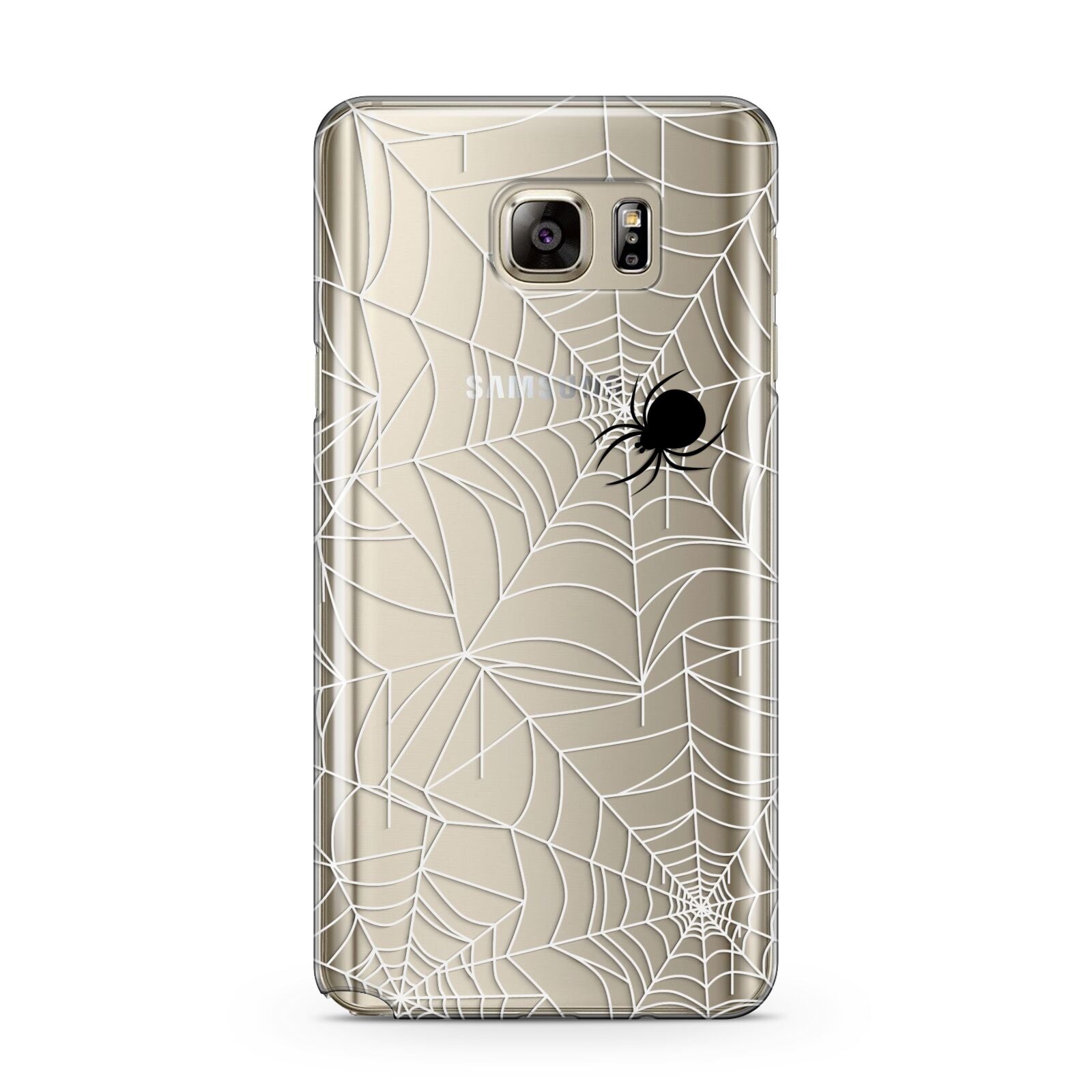 White Cobwebs with Transparent Background Samsung Galaxy Note 5 Case