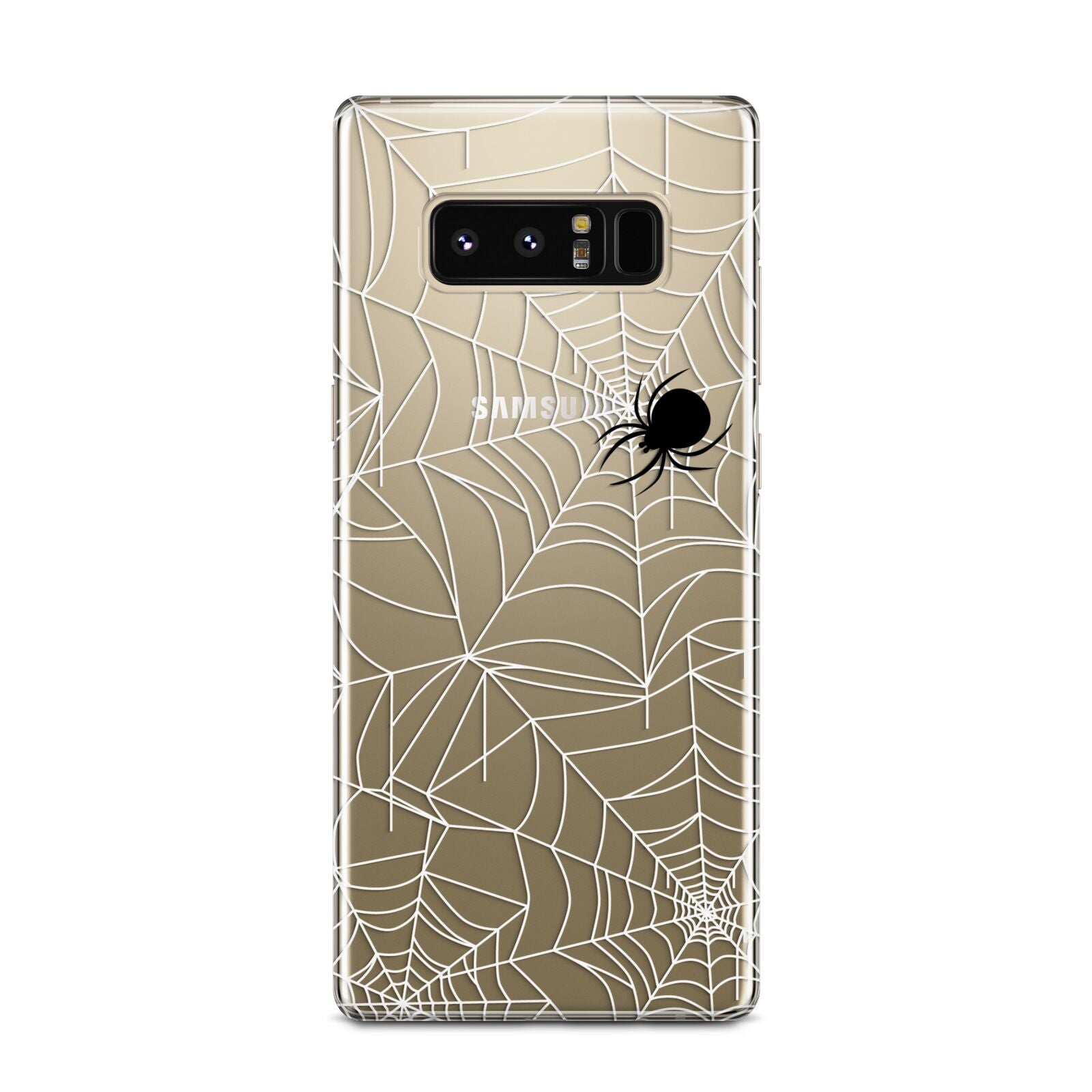 White Cobwebs with Transparent Background Samsung Galaxy Note 8 Case