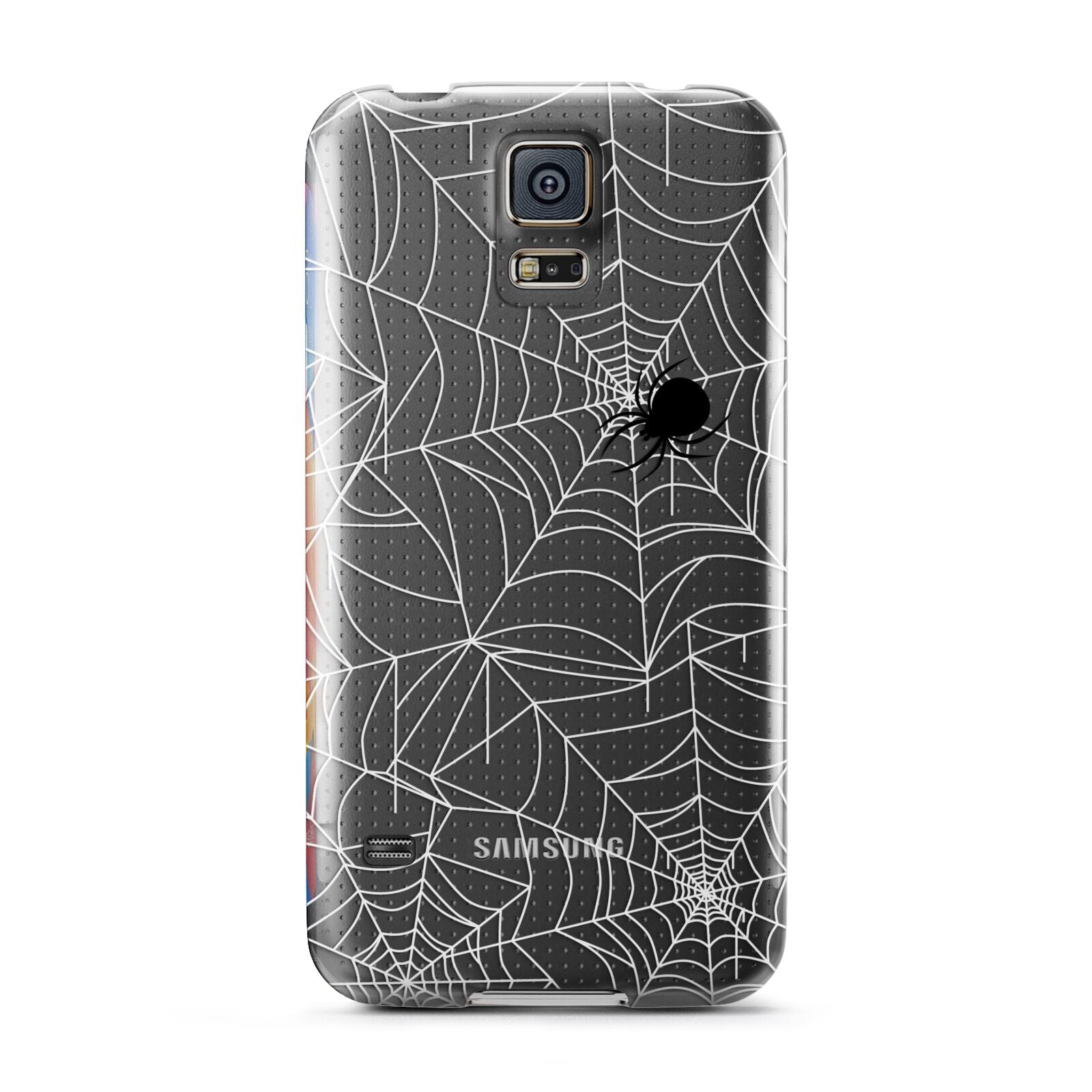 White Cobwebs with Transparent Background Samsung Galaxy S5 Case