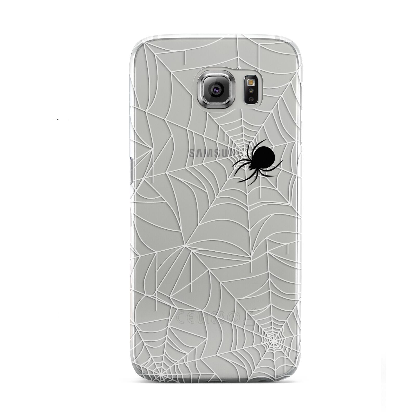 White Cobwebs with Transparent Background Samsung Galaxy S6 Case